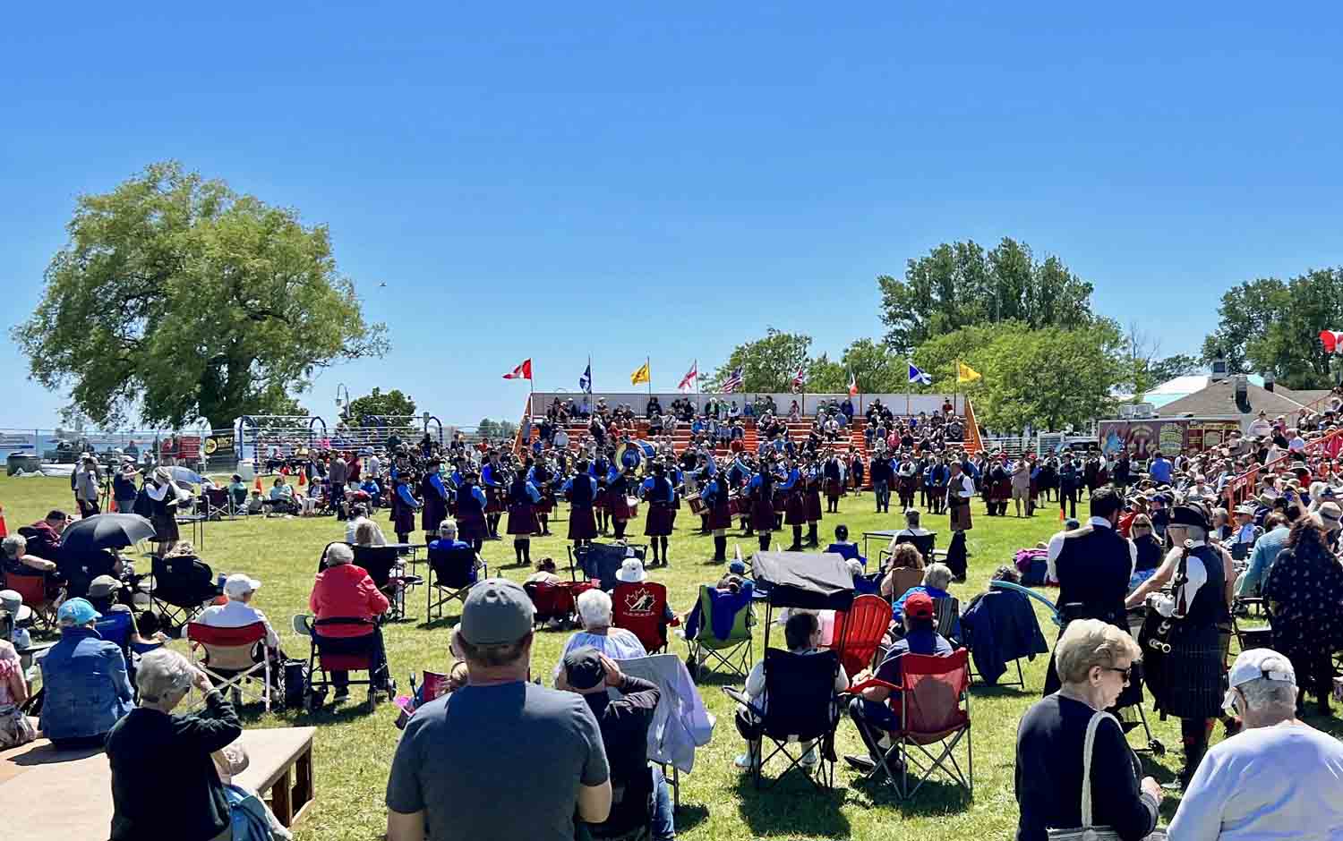Guelph competing in the Grade 3 competition at the 2022 Cobourg Highland Games in Cobourg, Ontario.