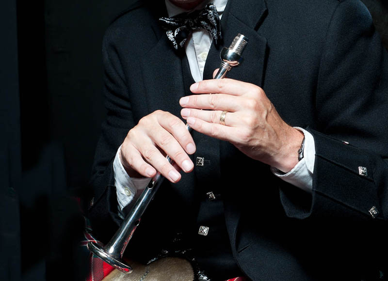 The Silver Chanter in the hands of Iain Speirs, who has won the the award a record seven times.