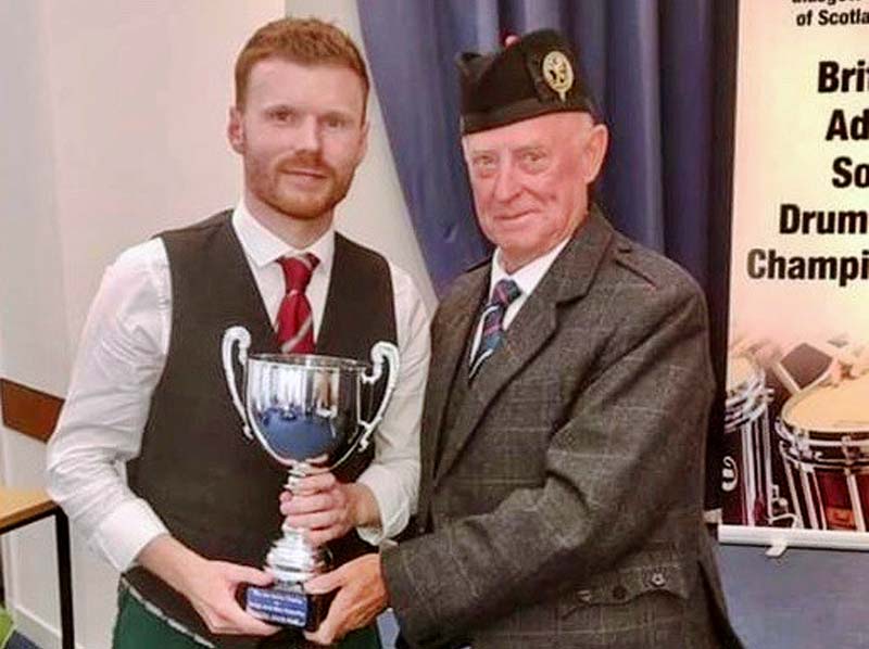 SLOT’s Mikey McKenna wins British Adult Solo Drumming Championship; four qualify for World Solos semi-final