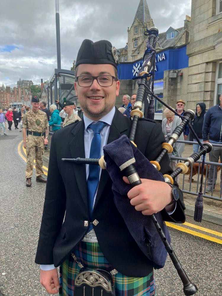Calum Watson, winner of the 2022 Oban Silver Medal.