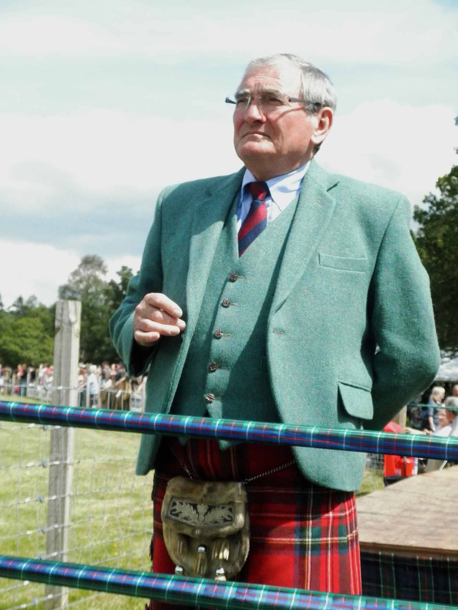 Jimmy Banks at the Luss Highland Games.