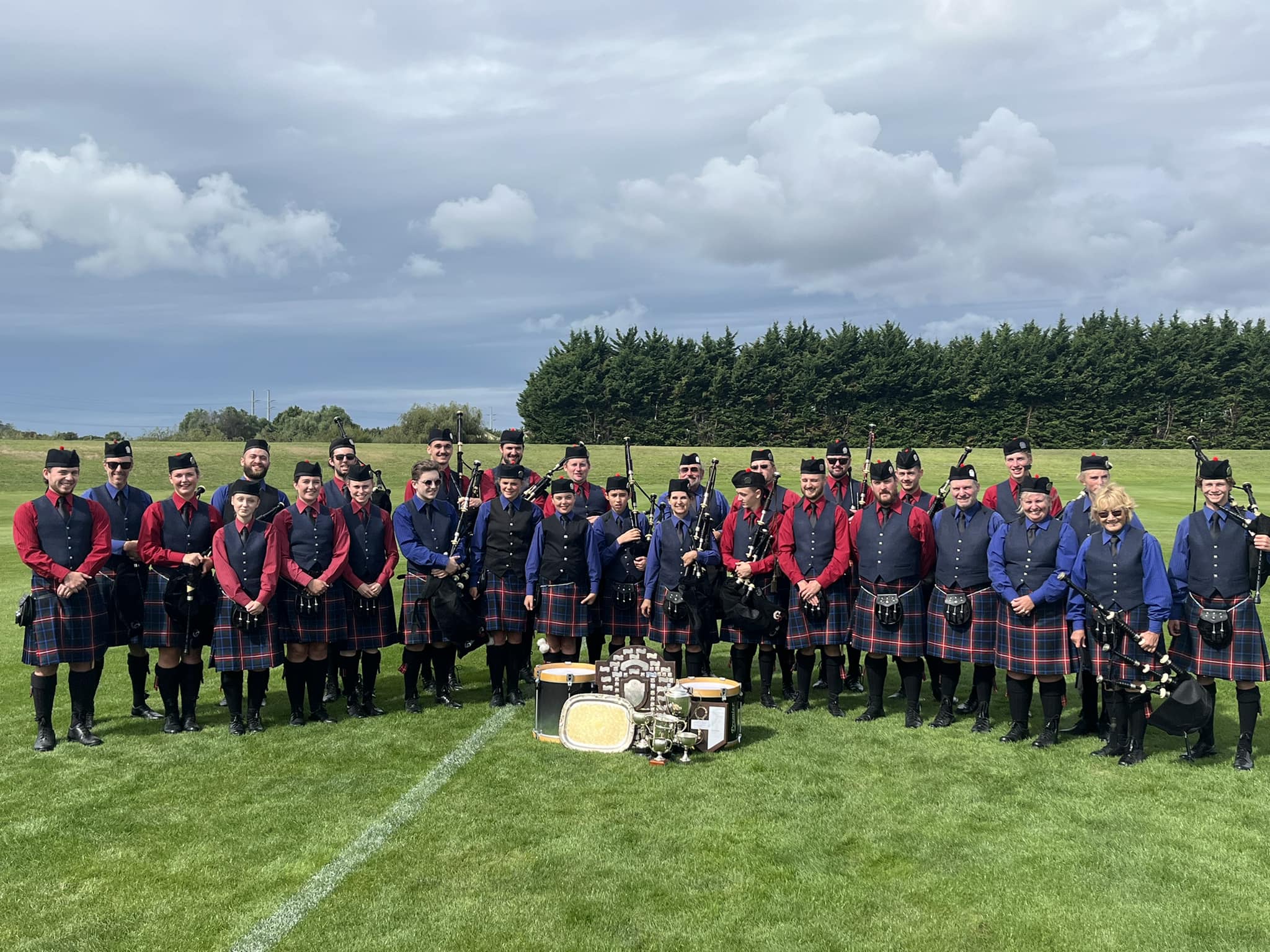 Both Celtic Nelson bands at the 2023 Canterbury Provincial Championships.