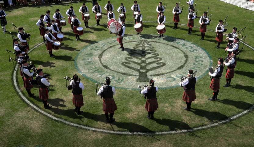 Canterbury Caledonian Society competing at the 2023 New Zealand & South Pacific Championships in Christchurch.