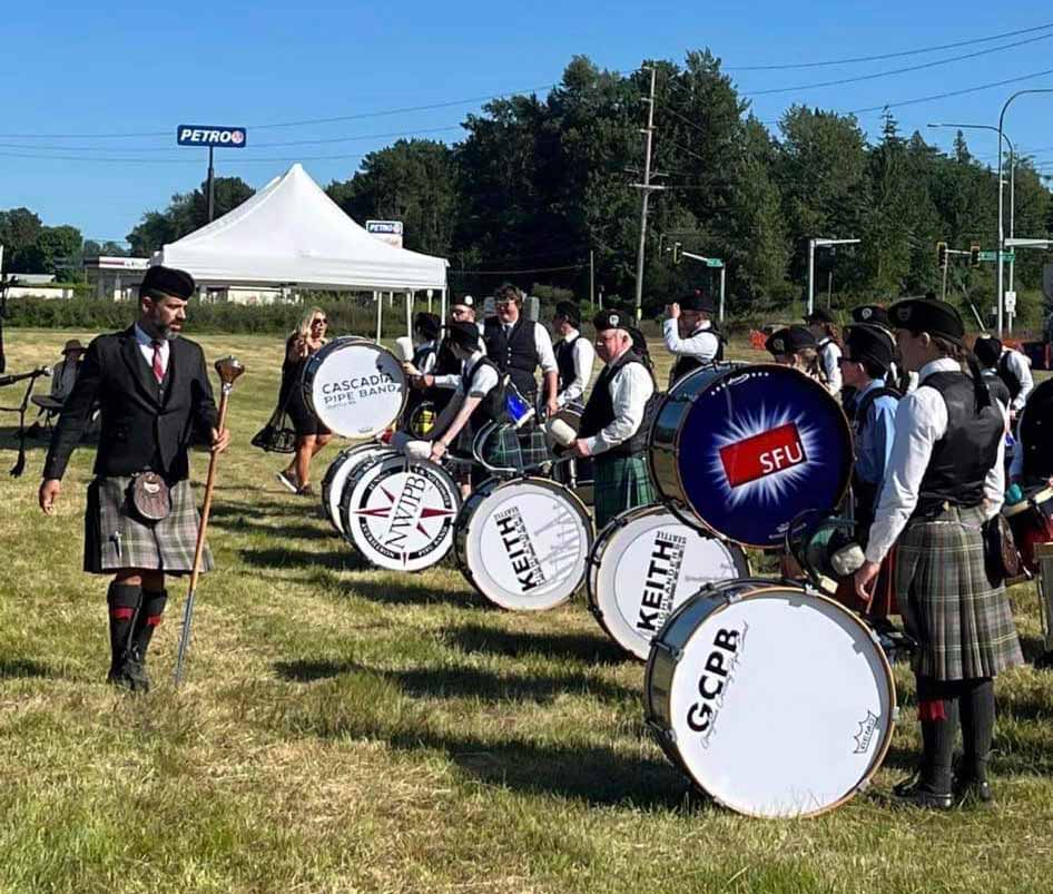 Big drummers ready to go at Bellingham 023.