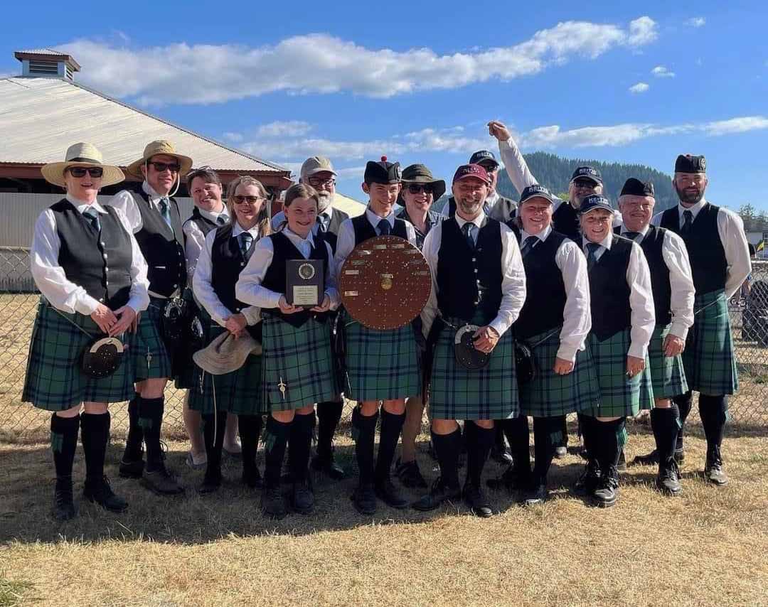 The Keith Highlanders with their hardware.