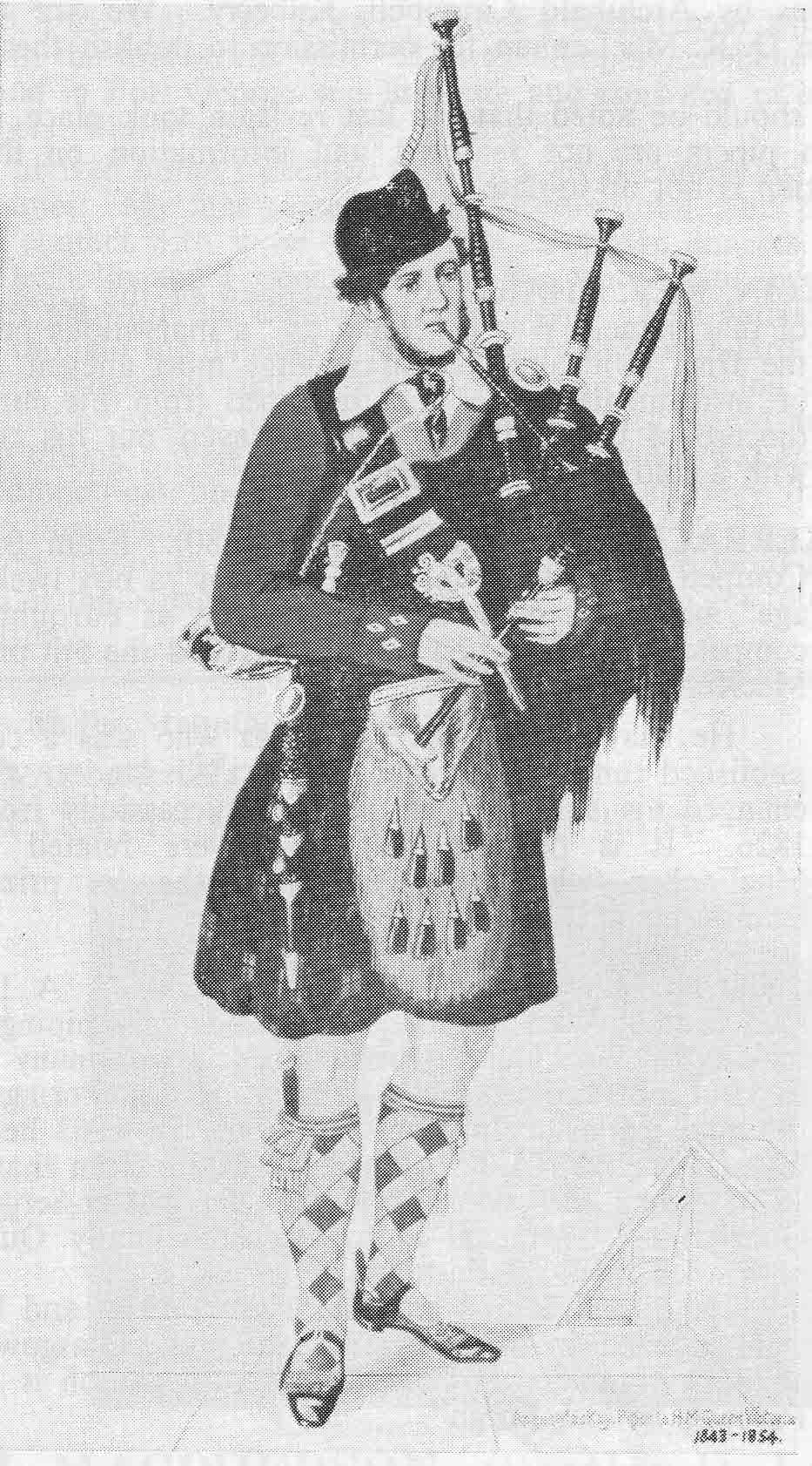 Angus MacKay as Piper to the Laird of Islay.