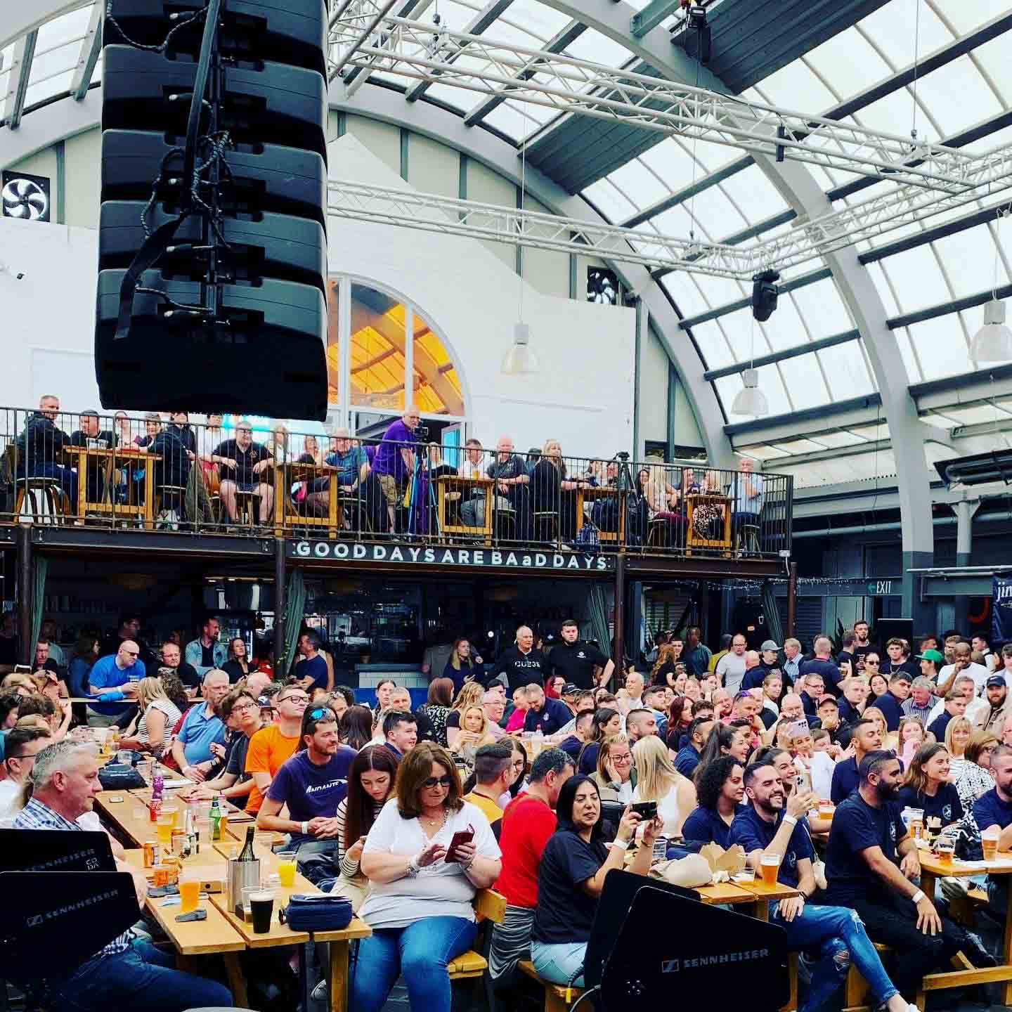The 2023 Drumming for Drinks audience at the Barrowlands in Glasgow.