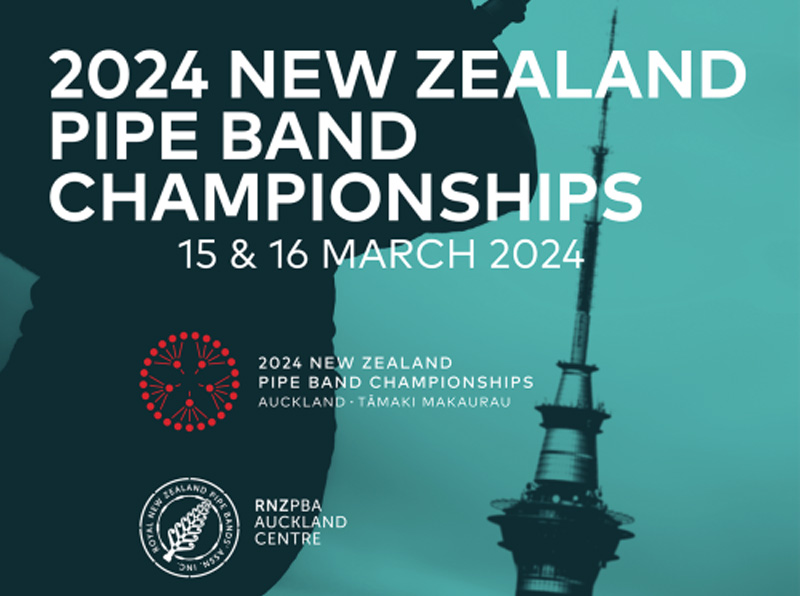 2024 New Zealand Pipe Band Championships in Auckland March 15-16