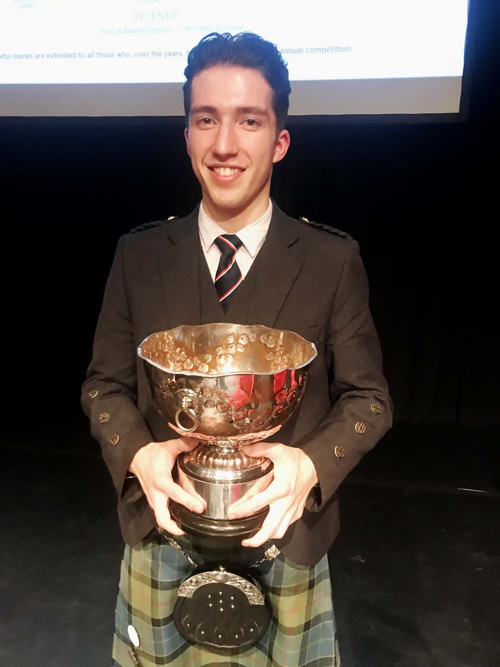 Campbell Wilson with the B-Grade MSR trophy.