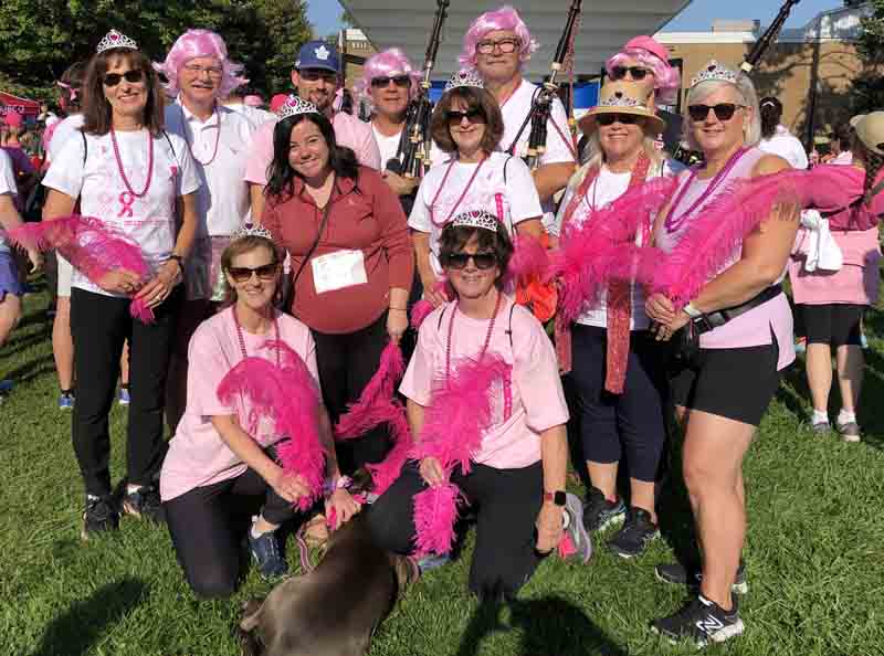 Ontario pipers step up to play and run for their own in aid of cancer research