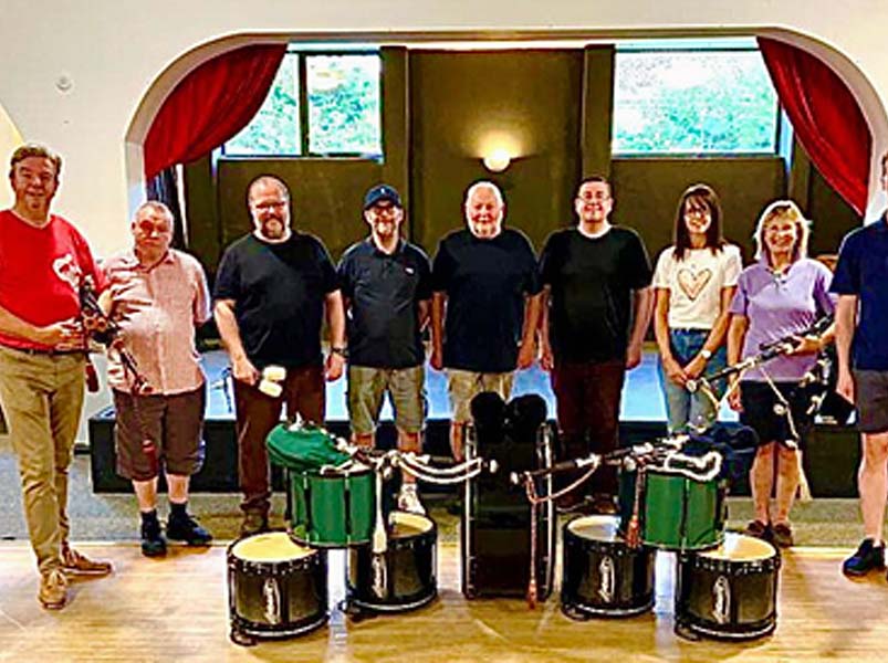 Long dormant band in England reboots as Banbury & District – Laidlaw Memorial Pipe & Drums