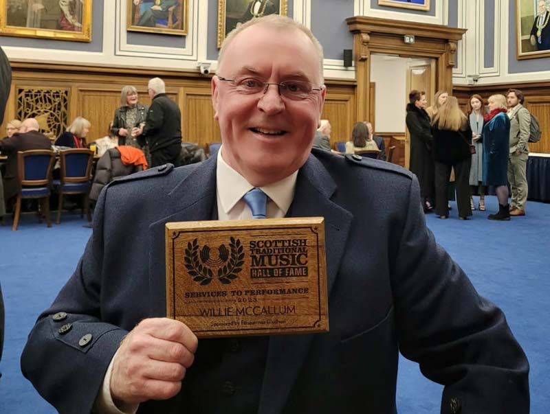 Willie McCallum inducted into Scots Trad Music Hall of Fame (video)