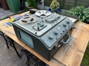 The reel-to-reel Ferrograph recorder Captain MacLellan used to make the recordings between 1964 and 1968.
