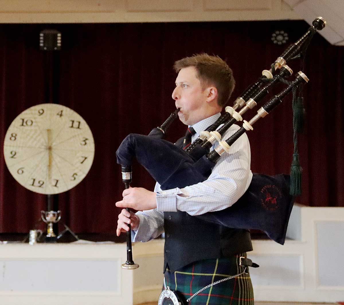 2023 Pipe-Major's Wheel of Fortune winner Cameron Drummond on his way to some serious glory.