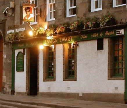 The Ensign Ewart bar, previously The Eagle, the original meeting place of the Eagle Pipers Society.