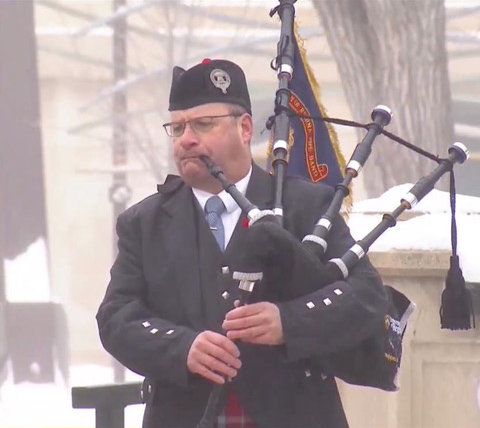 Iain MacDonald, Remembrance Day, Regina 2021. (-22C)