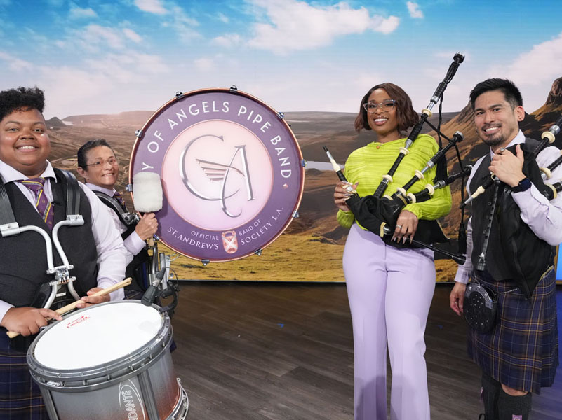 City of Angels brings pipes and drums to The Jennifer Hudson Show’s massive audience