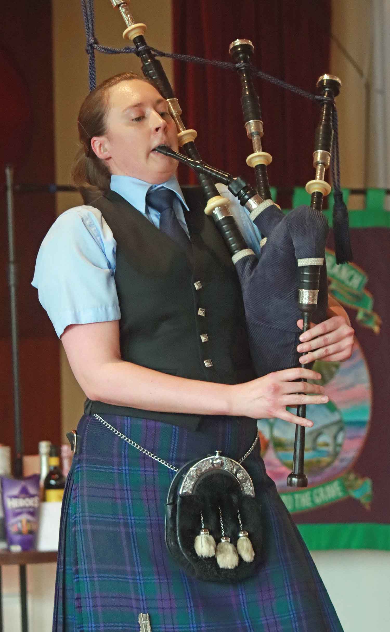 Sarah Muir in full Wheel of Fortune Medley action.
