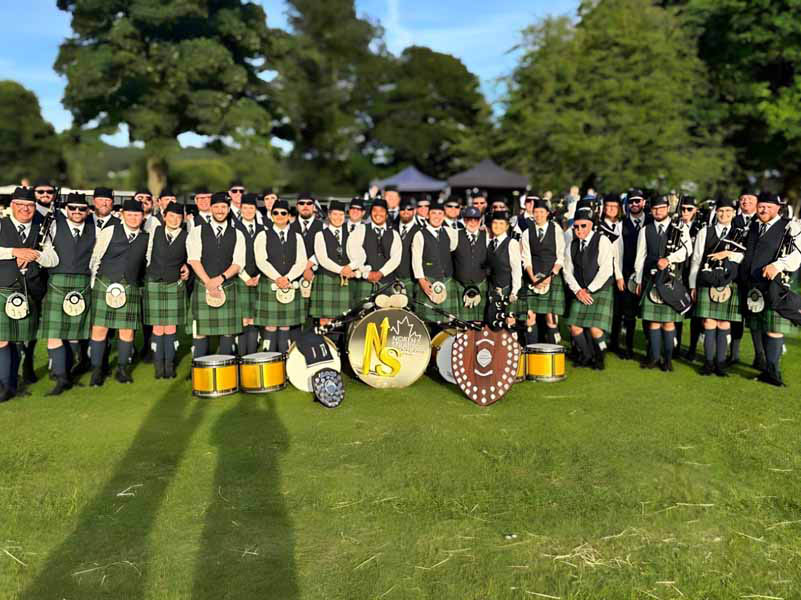 North Stratton at the 2024 World Pipe Band Championships.