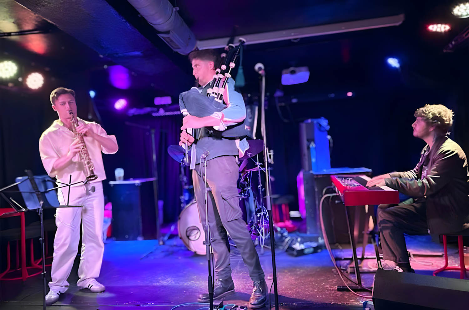 The NEXUS Project onstage at Piping Live! 2024