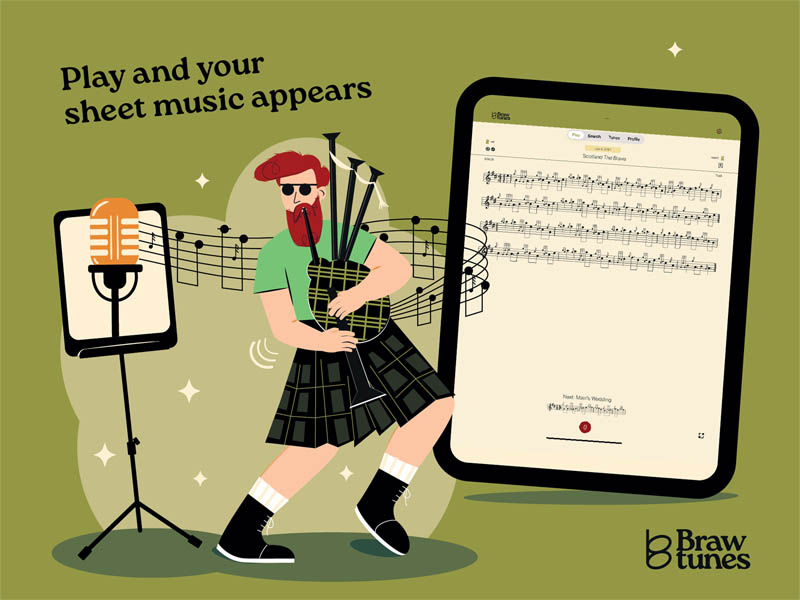 New “Braw Tunes” app developed to automatically identify tunes, help with practice