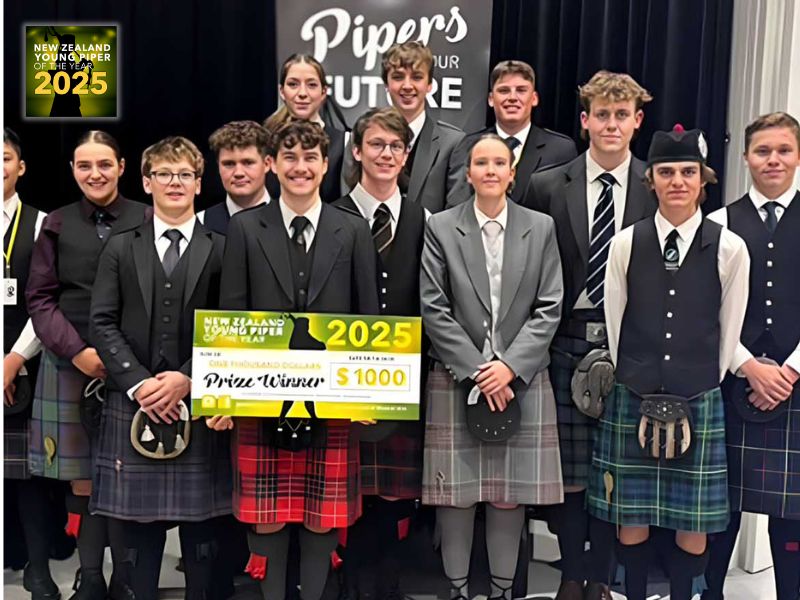 2025 NZ Young Piper of the Year: Seumas Eade