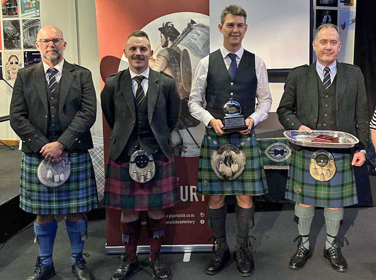 Former Winners MSR prizewinners (L-R): Brendon Eade, Liam Kernaghan, Piers Dover, Greg Wilson.