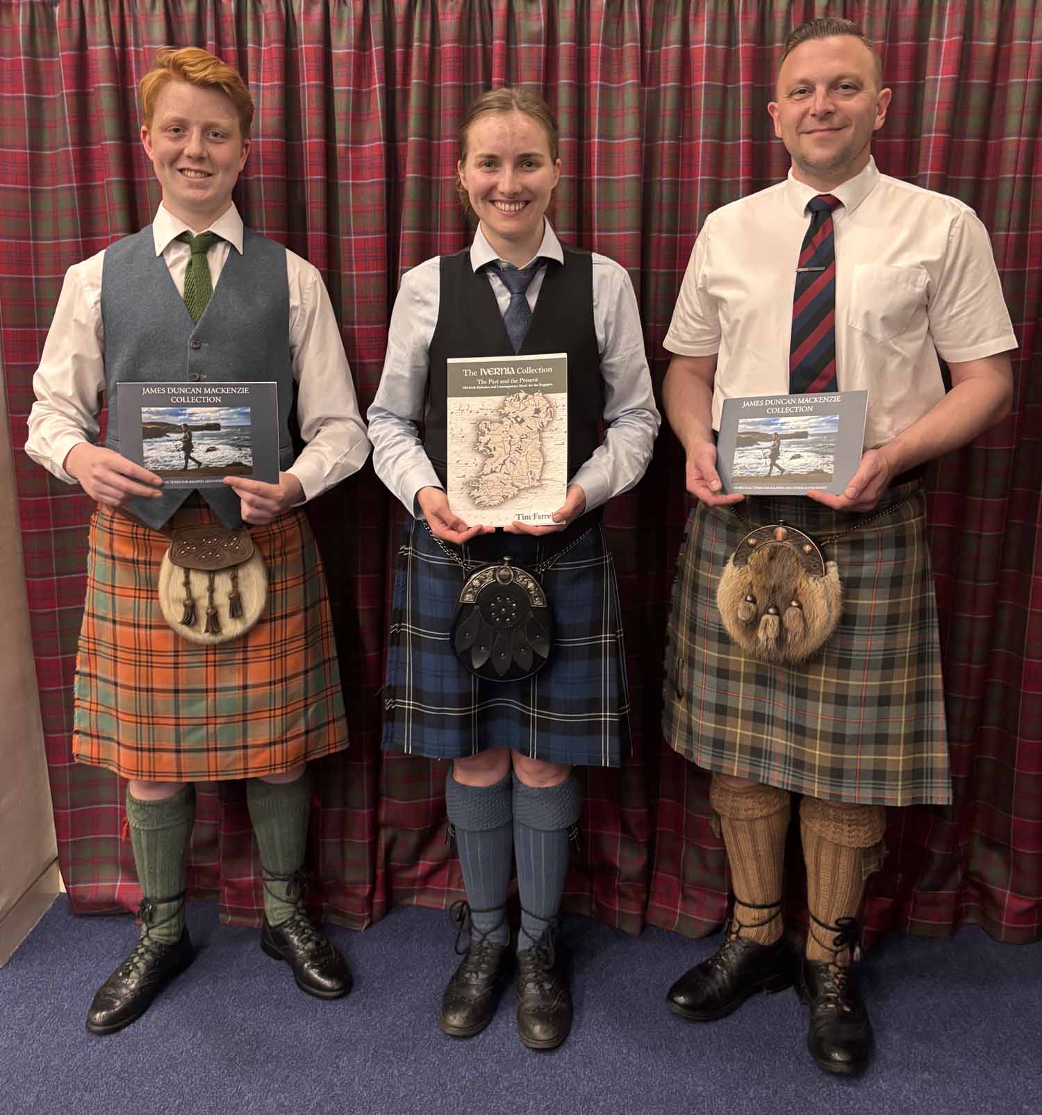Overall winners at the June 2026 CLASP in-person competition (L-R): Robin Alderslowe (Grade 3), Sophie Stringer (Grade 2) and Adam Aitchison (Grade 1).