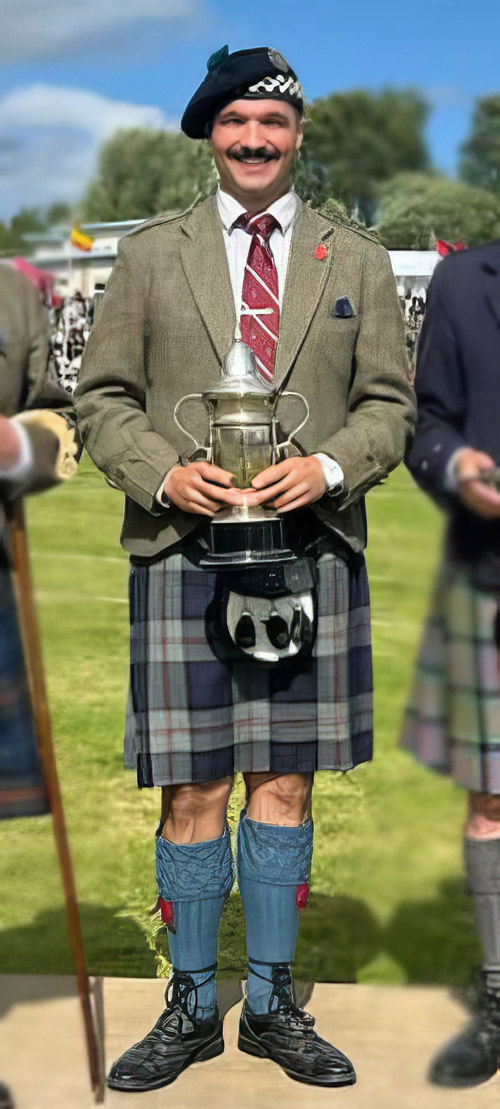 Thomas Cangelosi at the 2024 Crieff Highland Games