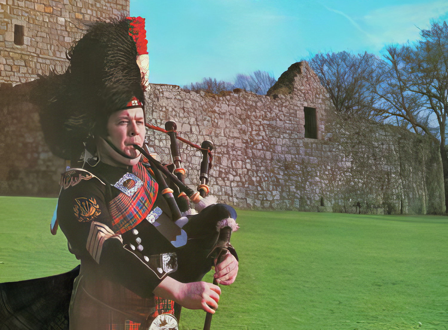 Pipe-Major Bob Shepherd, Dysart & Dundonald, 1978.