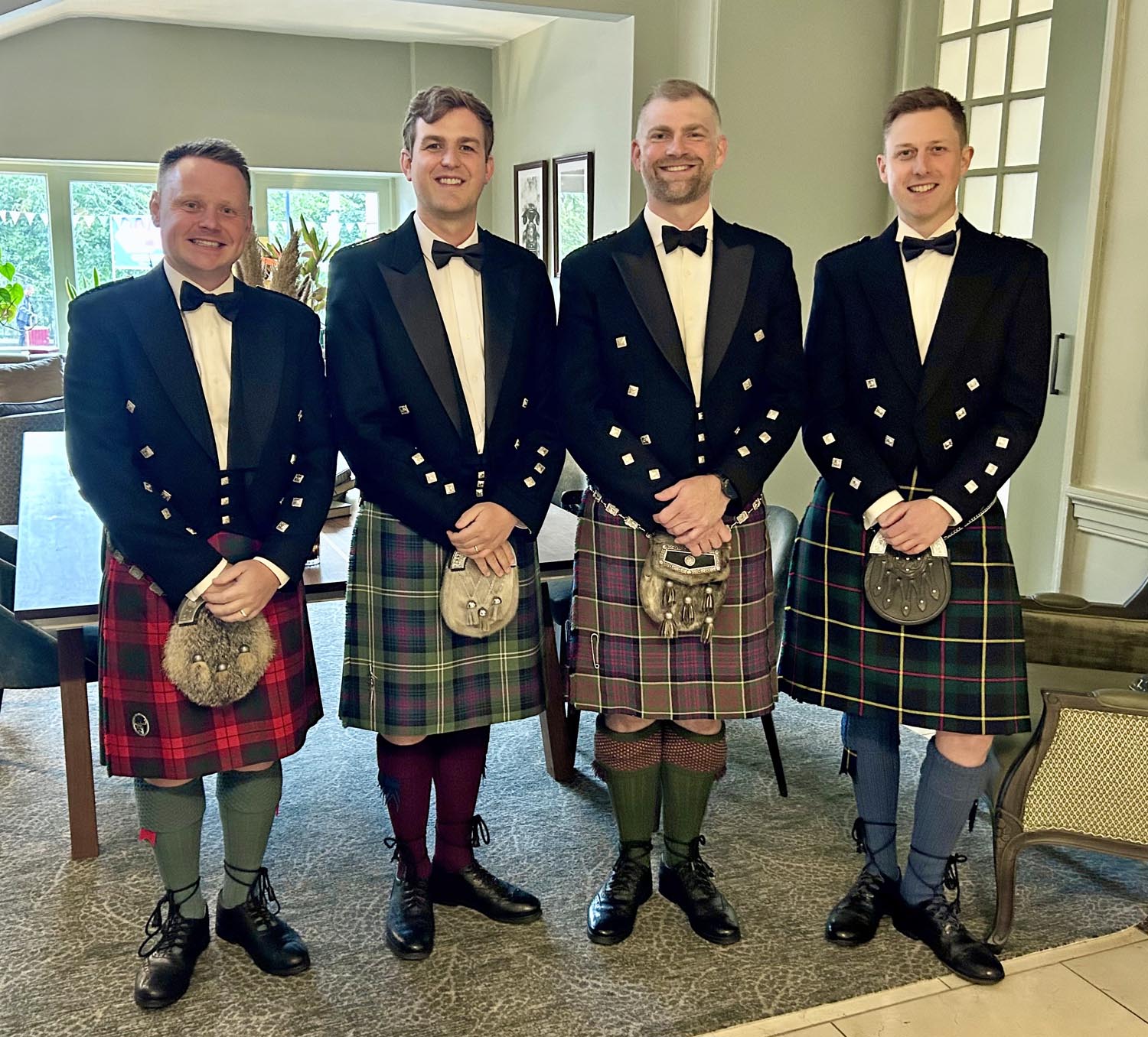 2026 Capt. John A. MacLellan MBE Medal performers (L-R): Callum Beaumont, Craig Sutherland, Derek Midgley, and Cameron Drummond.
