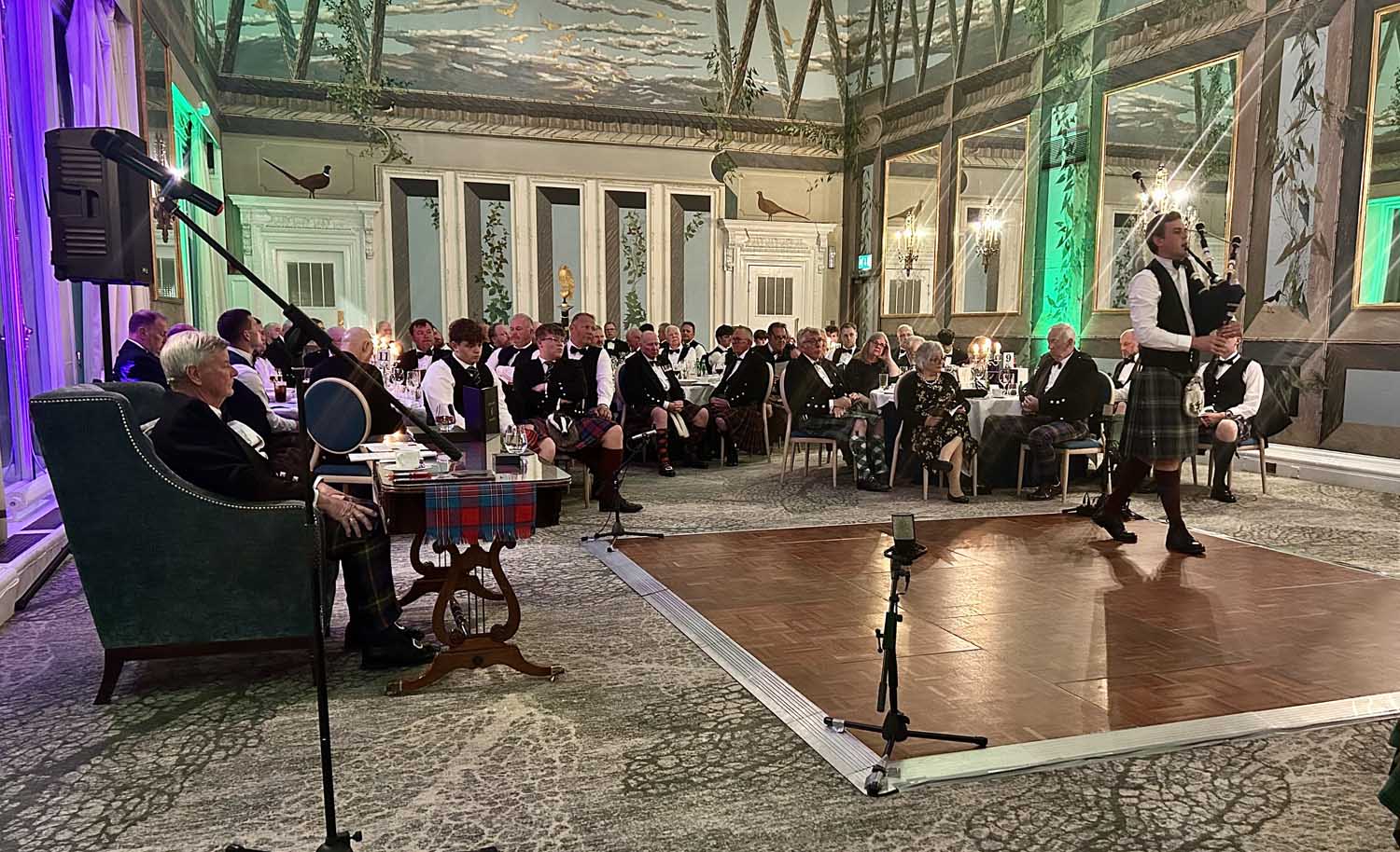 The uniquely elegant gathering at Edinburgh's Caledonian Hotel as Ian Duncan assesses Craig Sutherland's performance of Capt. John MacLellan's piobaireachd "For My Lass, Fair, Pretty and Highland."