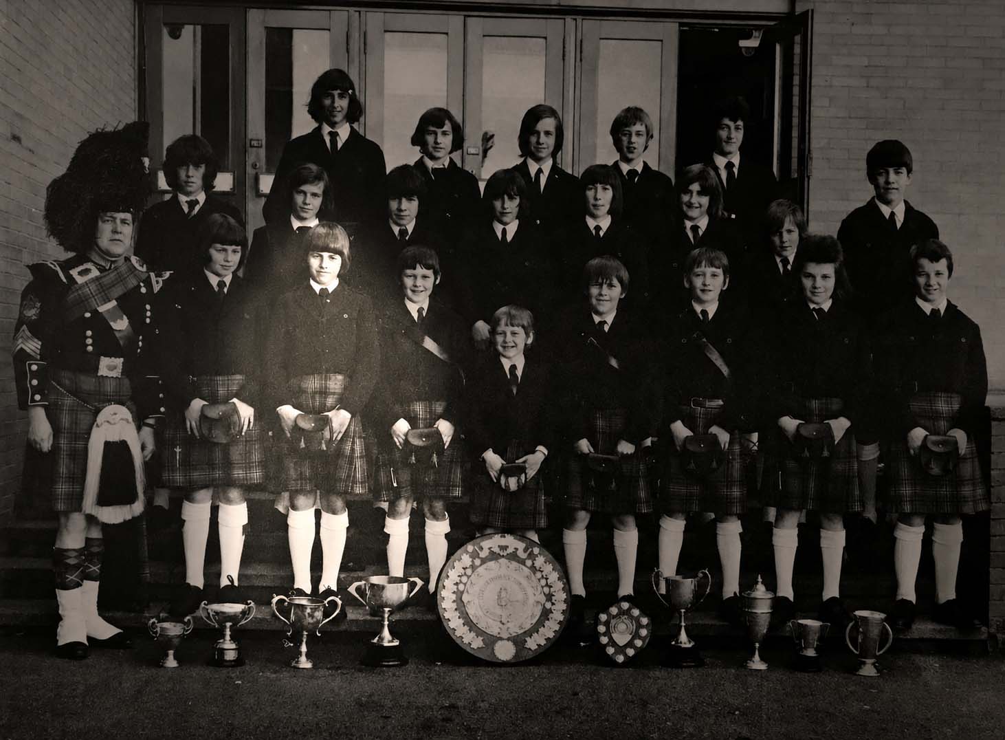 Reid Maxwell spotlighted, Ballingry School Juveniles, c.1973.