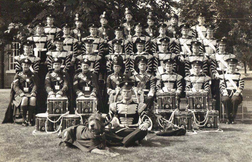 Irish Guards Pipe Band, c.1960