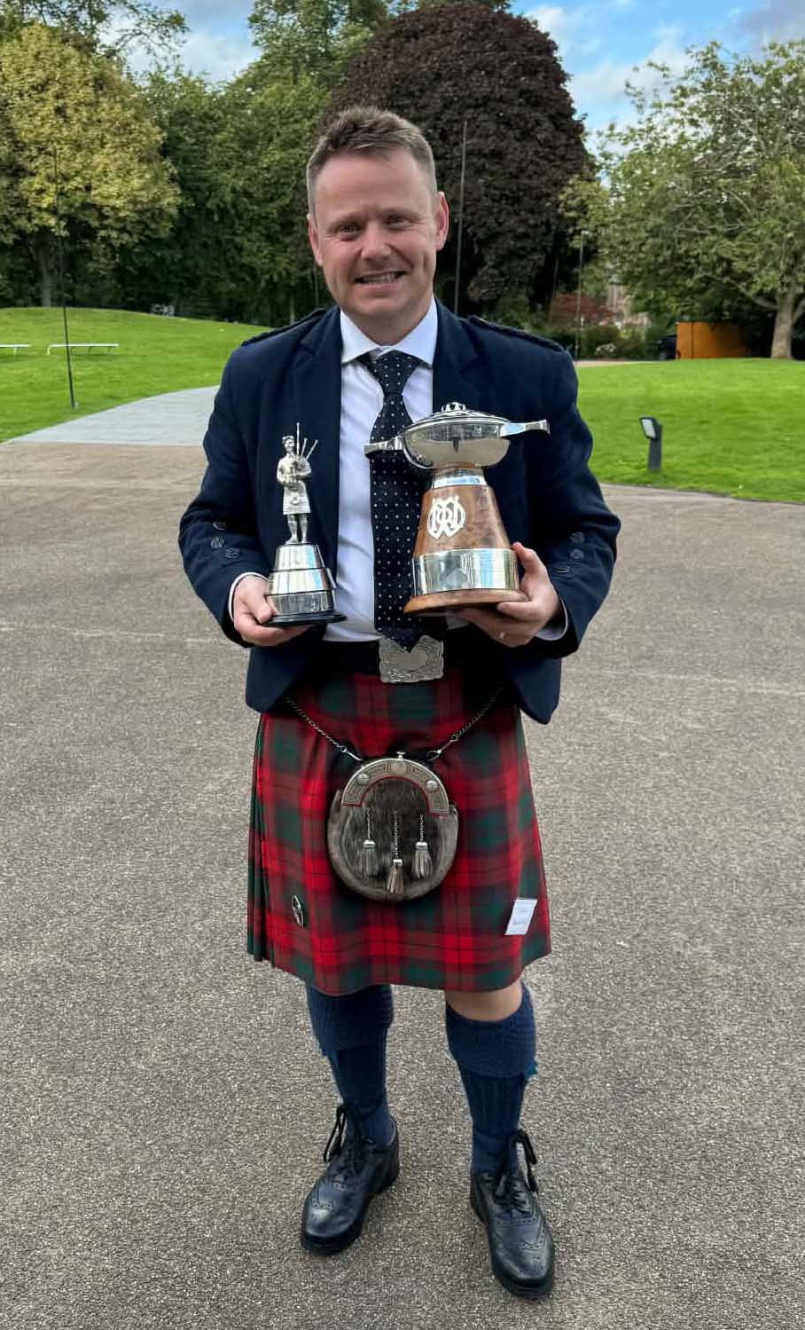 Callum Beaumont with his 2026 Clasp trophies