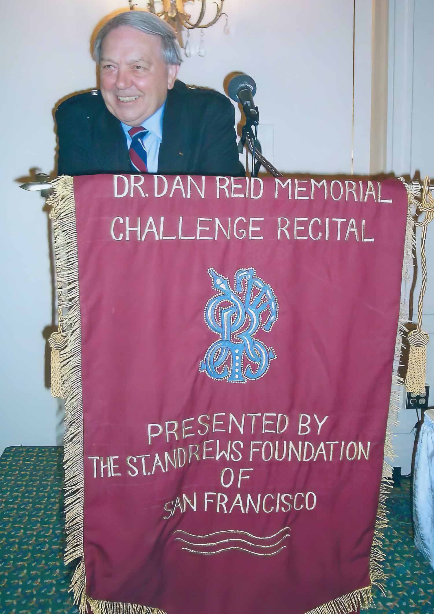 Ozzie Reid hosting the Dr. Dan Reid Memorial Challenge Recital, 1990s
