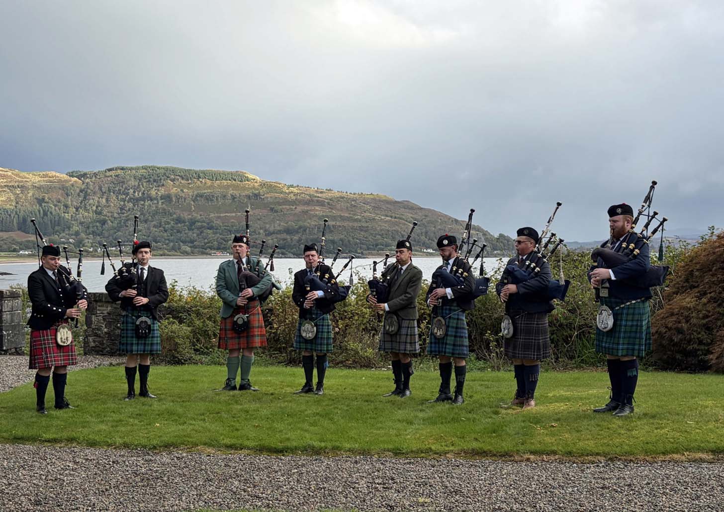Competitors at the 2026 Lochnell Invitational playing "The Argyllshire Gathering"