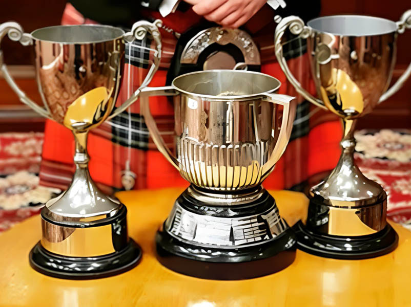 Northern Ireland Piper of the Year trophies