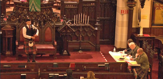 A scene from the 2013 Sherriff Memorial, with 2012 champion Callum Harper performing.