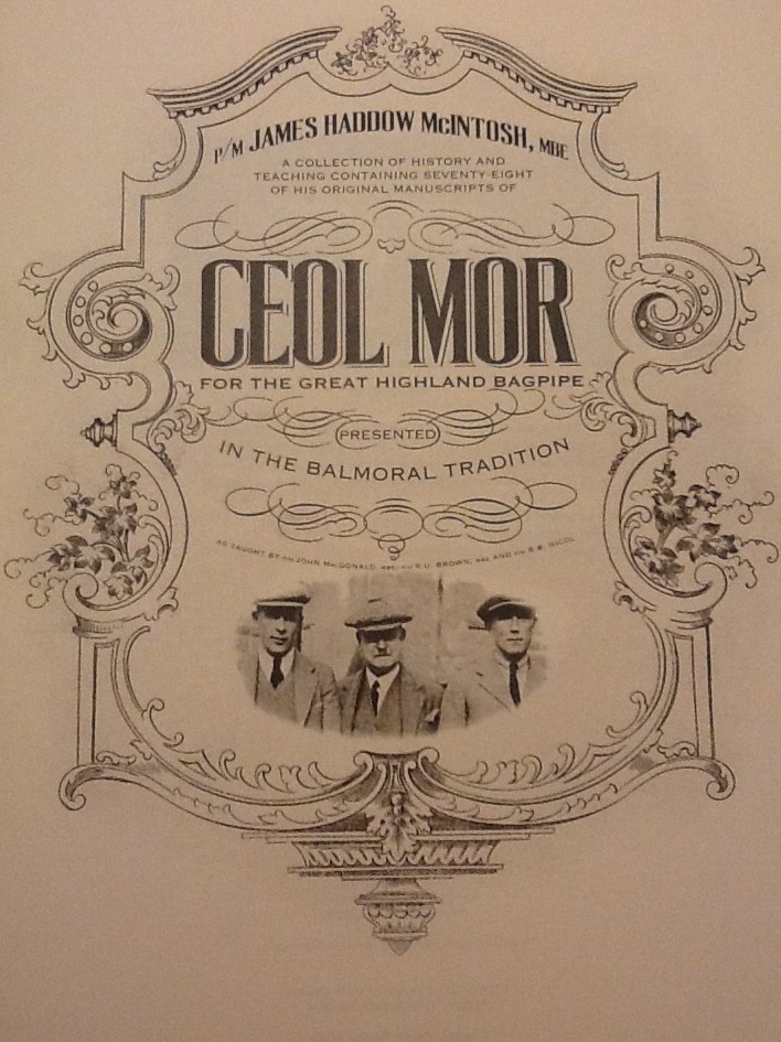 McIntosh's Ceol Mor homage to his teachers was probably is crowning achievement.