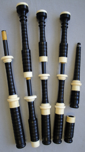 A typical MacDougall set in ebony made in the 1890s when Duncan and Gavin would have worked together.