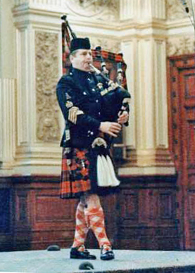 Major Gavin Stoddart competing at the Scotway competition in Glasgow City Chambers, December 1989, his last competition appearance.