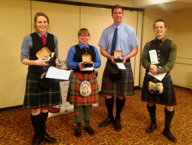 L-R: Eilidh MacDonald, Andrea Boyd, Stewart Smith, Raphael Mercier.