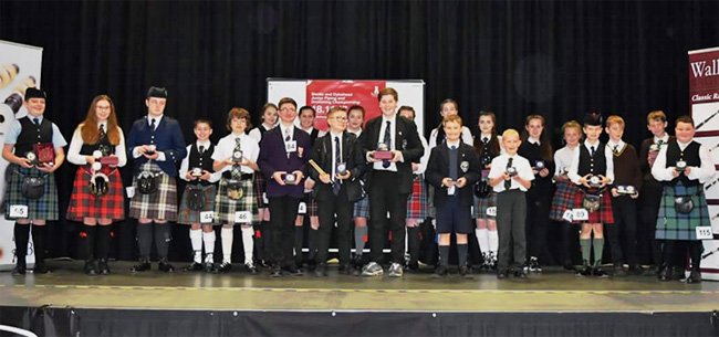 Prize-winners from the morning events.