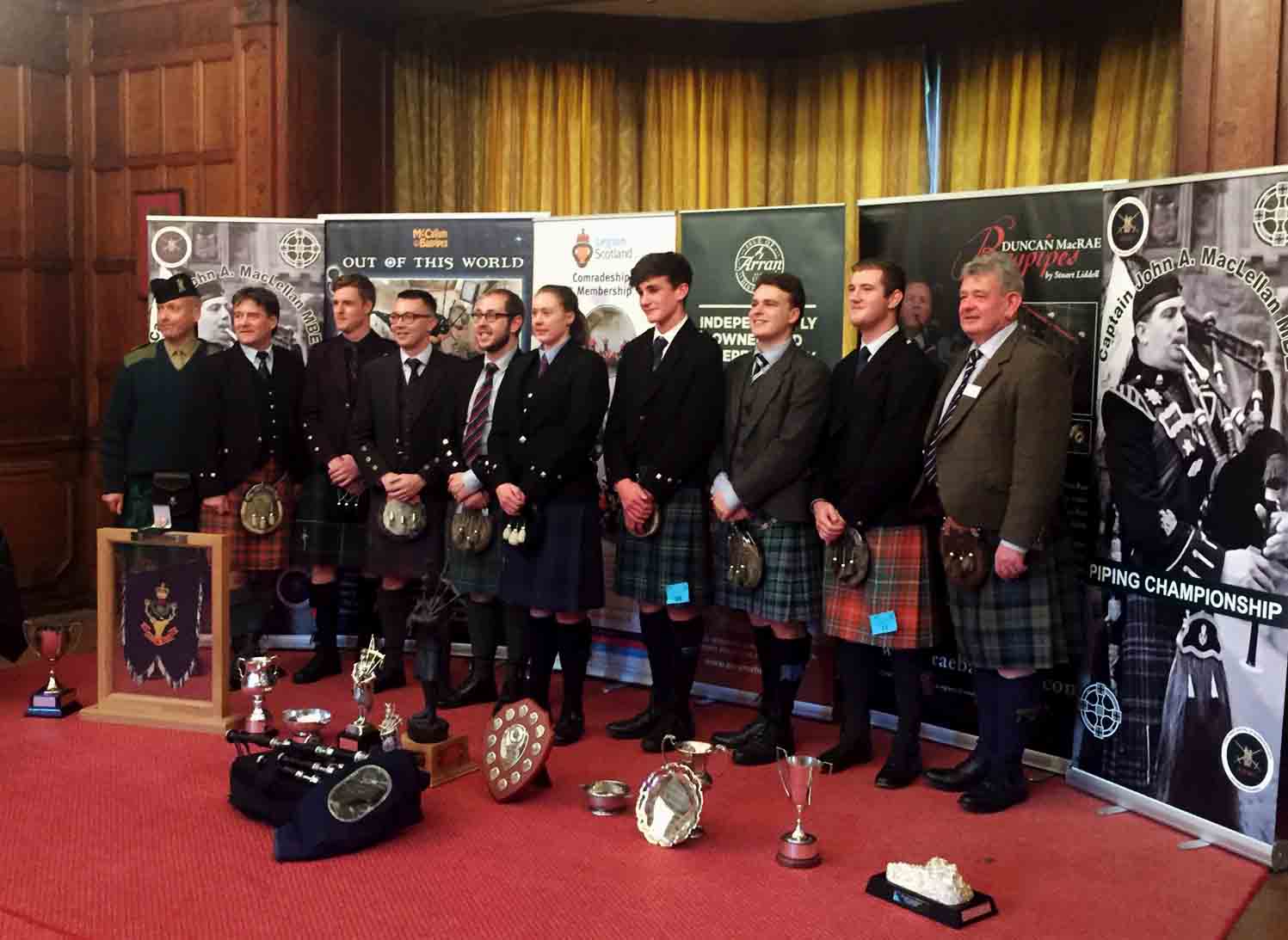 Trophy winners and organizers at the 2018 Capt. John A. MacLellan Memorial.
