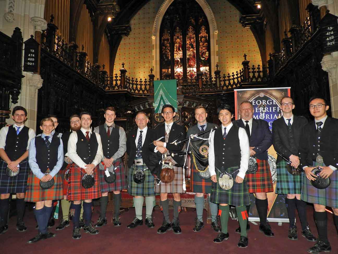 Competitors and judges at the 2018 George Sherriff Memorial.
