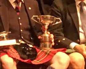 The Northern Meeting Silver Medal trophy.
