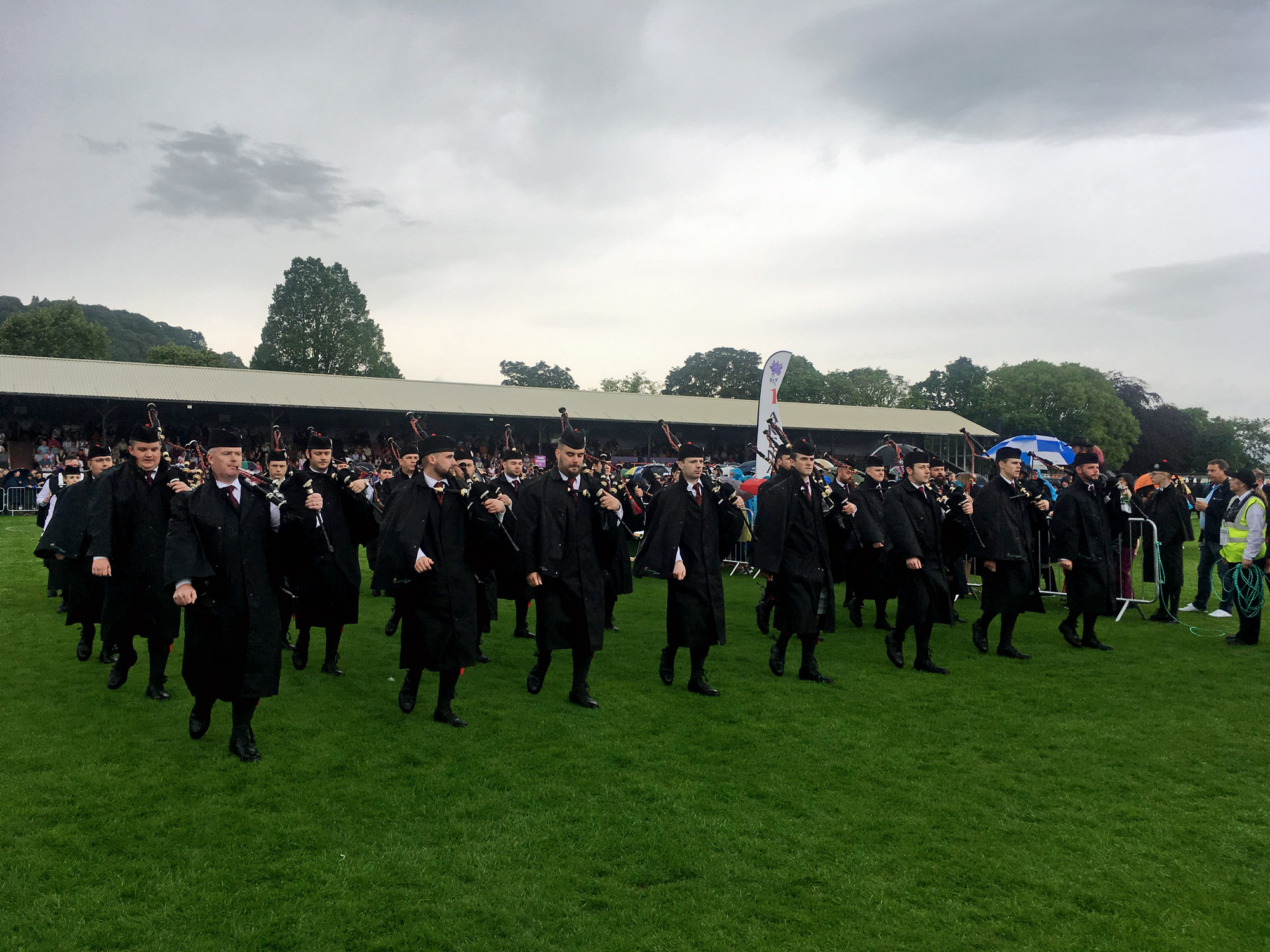 Fourth-prize winning ScottishPower exiting the competition arena at the 2019 European Championships.