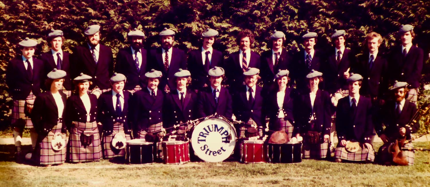 Triumph Street, 1979. Owen Reid is in the back row, second from the left.