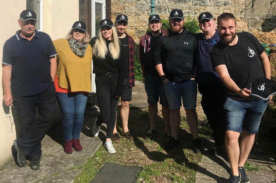 G1 staff gather for a photo on a sunny day in Fife (L-R): Alistair McIntosh, Gillian Cameron, Anna Smart, Jamie Elder, William Wallace, Scott Wallace, Stu Goodwin and John Elliott. (Not pictured: Bruce Anderson)